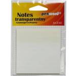 Penword Transparent self-adhesive notebook 75x75mm 50K