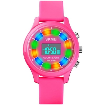 Skmei Детски часовник SKMEI Multicolor, Дигитален, Розов, Различни цветове (SKMEI-1596-KIDS-PINK)