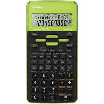 Sharp Научен калкулатор sharp el-531thgr 272 функции 2 реда 12 цифри зелен el531tbgr (el531tbgr)