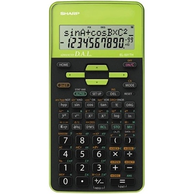 Sharp Научен калкулатор sharp el-531thgr 272 функции 2 реда 12 цифри зелен el531tbgr (el531tbgr)