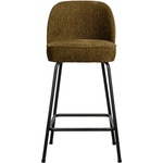 WOOOD Кадифен бар стол в бронзов цвят (височина на седалката 64 cm) Vogue - WOOOD (800294-BR)