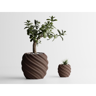 Кашпа Rome тъмнокафяв мат