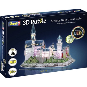 Revell 3D Пъзел Revell - Замъкът Нойшванщайн с LED осветление (00151)