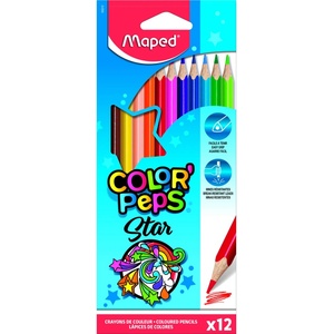 Maped Pastelky Триъгълни пастели Maped 12 цвята 1 бр