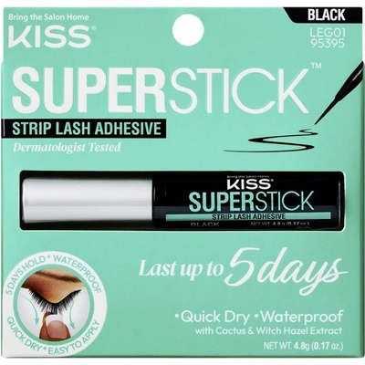 KISS Lepidlo na řasy Super Stick 5-Day Extended Wear (Strip Lash Adhesive) 4,8 g Black – Zboží Dáma