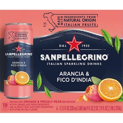 San Pellegrino Arancia & Fico d´India plech 6 x 330 ml