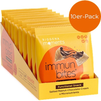 Moments by biogena immune bites 'Salted Peanut-Chocolate-Cream' - 10 x 30 g