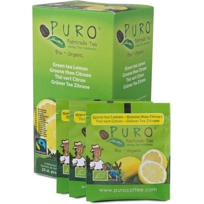 Puro čaj Fairtrade BIO Citrón zelený čaj 25 x 1,5 g