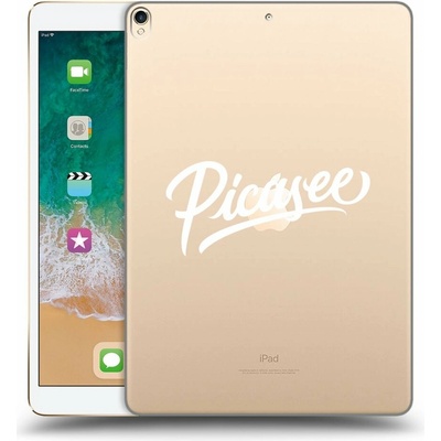 Picasee silikónový prehľadný obal pre Apple iPad Pro 10.5 2017 2. gen Picasee old logo white