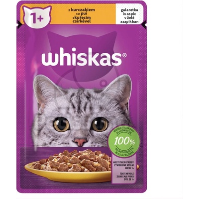 Whiskas пауч за котки - пилешко месо 85 г