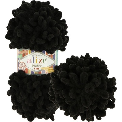 Alize Puffy Fine 1060 čierna