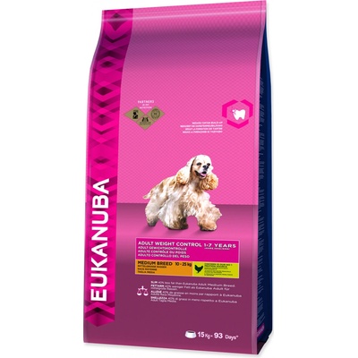 Eukanuba Adult Medium Light / Weight Control 2 x 15 kg