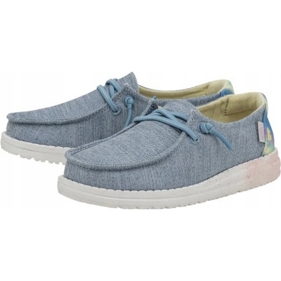 Hey Dude dětské polobotky šněrovací modré