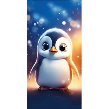 Witpol plážová osuška z mikrovlákna PENGUIN 100 x 180 cm vzorovaná