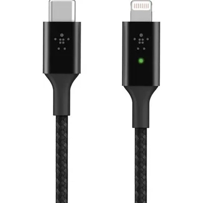 Belkin Кабел Belkin BOOST CHARGE Smart LED USB-C to Lightning (CAA006BT04BK)