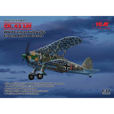 ICM CR. 42 LW WWII German Luftwaffe Ground Attack Aircraft 1:32