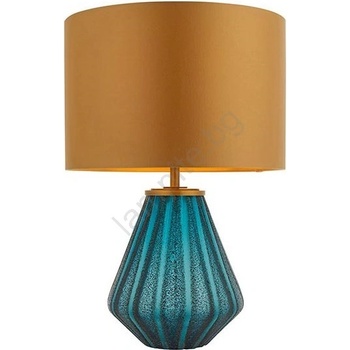 Endon Lighting 93059 - Настолна лампа ALYSSIA 1xE27/10W/230V златна/синя (EN0456)