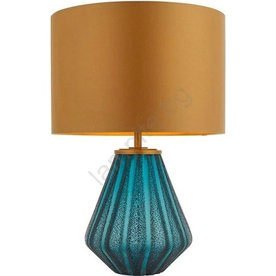 Endon Lighting 93059 - Настолна лампа ALYSSIA 1xE27/10W/230V златна/синя (EN0456)