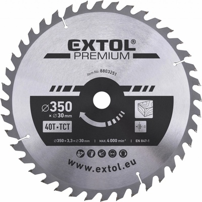 EXTOL PREMIUM 8803251 Pilový kotouč 300x2,5x30 mm 40 zubů