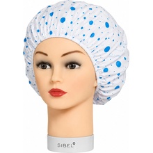 Sinelco Sibel Shower Cap Melissa sprchovací koupací čepice modré puntíky