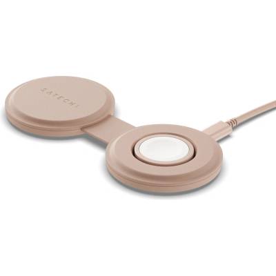 Satechi OntheGo 2-in-1 Wireless Charger - Desert Rose (ST-QTG21R)