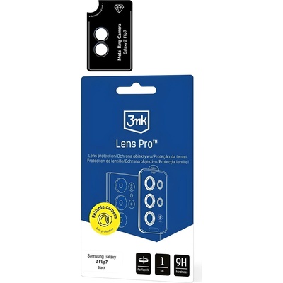 3mk Protection Протекторно стъкло 3mk Lens Pro Protection за Samsung Galaxy Z Flip 7 - Черен KP38171