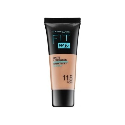 Maybelline Fit Me! Foundation Matte + Poreless 115 Ivory tekutý make-up s matujícím účinkem 30 ml