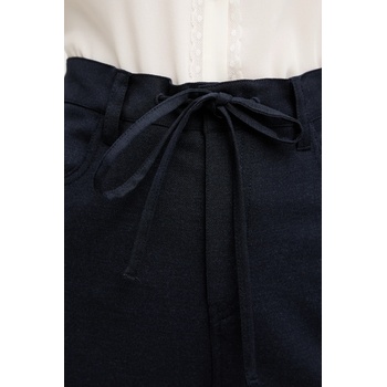 Twinset Панталон с вълна Twinset в тъмносиньо със стандартна кройка, с висока талия 252TT212A (252TT212A)