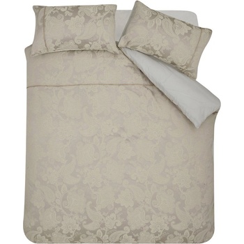 Catherine Lansfield Светлокафяво двойно спално бельо от жакард 200x200 cm Opulent Jacquard - Catherine Lansfield (BD/48901/W/DQS/CHP)