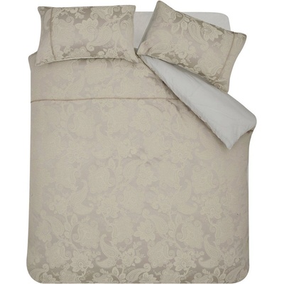 Catherine Lansfield Светлокафяво двойно спално бельо от жакард 200x200 cm Opulent Jacquard - Catherine Lansfield (BD/48901/W/DQS/CHP)