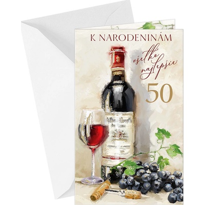 ARGUS Blahoželanie k narodeninám 50 15-6387/50