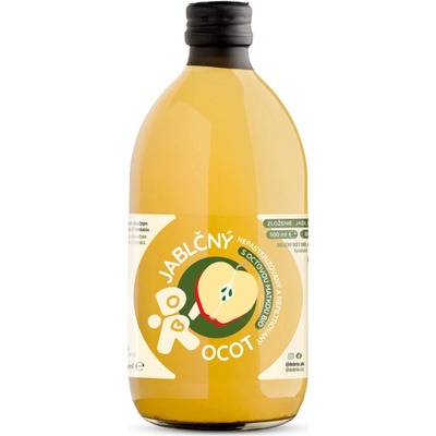 Dobrio Jablečný ocet nepasterizovaný a nefiltrovaný s octovou matkou BIO 500 ml