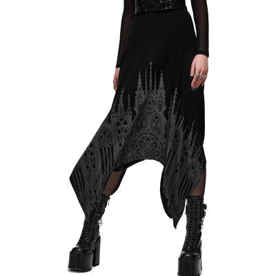 KILLSTAR дамска миди пола killstar - thorned spire - черна - ksra015095