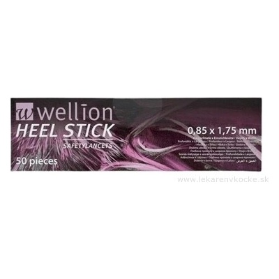 MED TRUST Handelsges. m. b. H. Wellion HEEL STICK - Lanceta bezpečnostná 50 ks