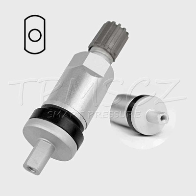 TPMS-13 náhradní ventil pro TPMS senzory - kovový šedý – Zboží Mobilmania