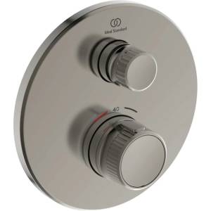 Ideal Standard CeraTherm Navigo - Термостатична душ-батерия за вграждане, Silver Storm A7295GN (A7295GN)