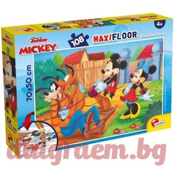 Lisciani Пъзел lisciani 31740 - 108 части - Мики Маус, двулицев пъзел (li31740)