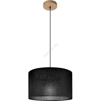 Brilagi - LED Пендел ANTHONY 1xE27/60W/230V дъб/черен (BG1422)