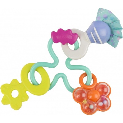 Playgro Hrkálka s hryzátkami pastelové