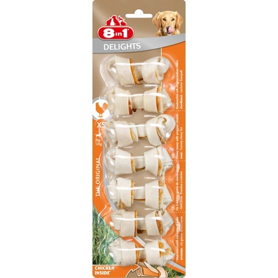 8 in 1 Delights kost s kuřecím masem 7 ks / 84 g