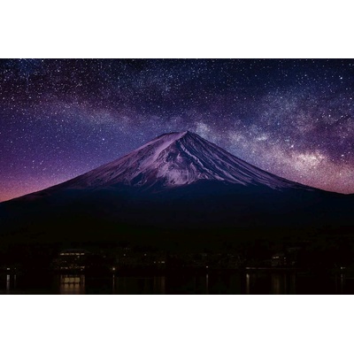 DIMEX ART Флизелинов фототапет планината фуджи през нощта 375 x 250 см