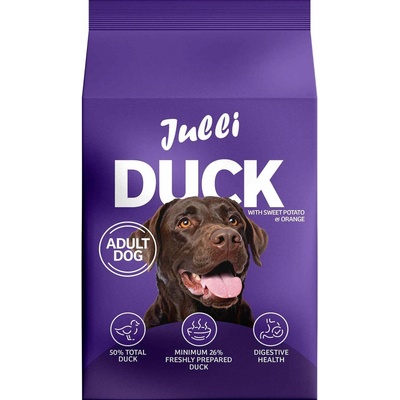 Julli Dog Grain Free Adult rich in fresh Duck & Potato 12 kg