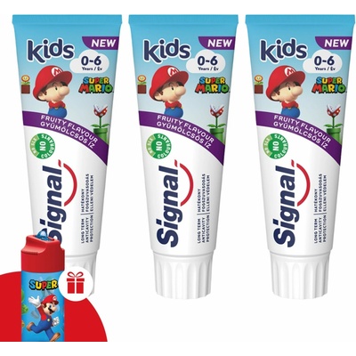 Signal Kids Super Mario ovocná 3 x 75 ml