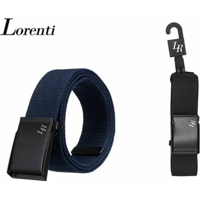 Tmavě modrý pánský látkový pásek – Zboží Mobilmania