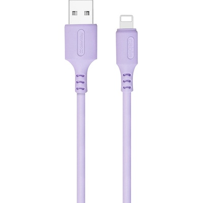 ColorWay CW-CBUL044-PU USB Apple Lightning (soft silicone), 2.4A, 1m, fialový