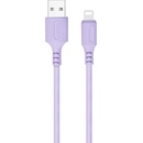 ColorWay CW-CBUL044-PU USB Apple Lightning (soft silicone), 2.4A, 1m, fialový