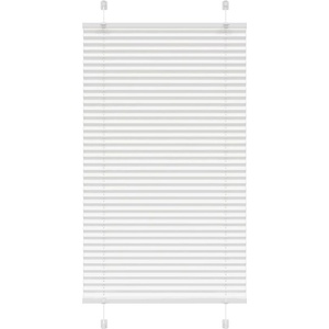 vidaXL Плисирана щора Бяла 80x100 cm Ширина на плата 79, 4 cm Полиестер (4015479)