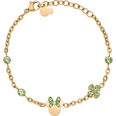 Disney Slušivý pozlacený náramek pro štěstí Minnie Mouse B600624YRGL-55.CS