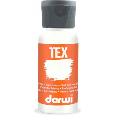 Darwi TEX Farba na textil 100050010 biela 50 ml