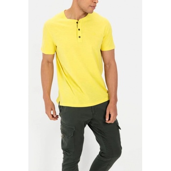 Camel Active tričko HENLEY 1/2 ARM žlutá
